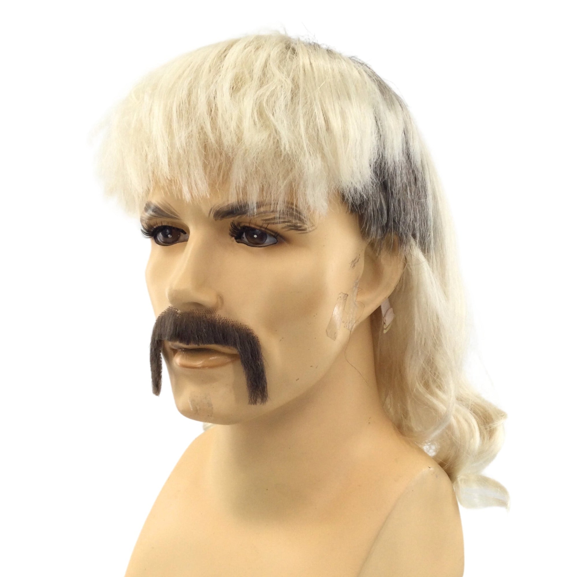 TIGER JOE EXOTIC Theatrical Costume Wig & Mustache Set