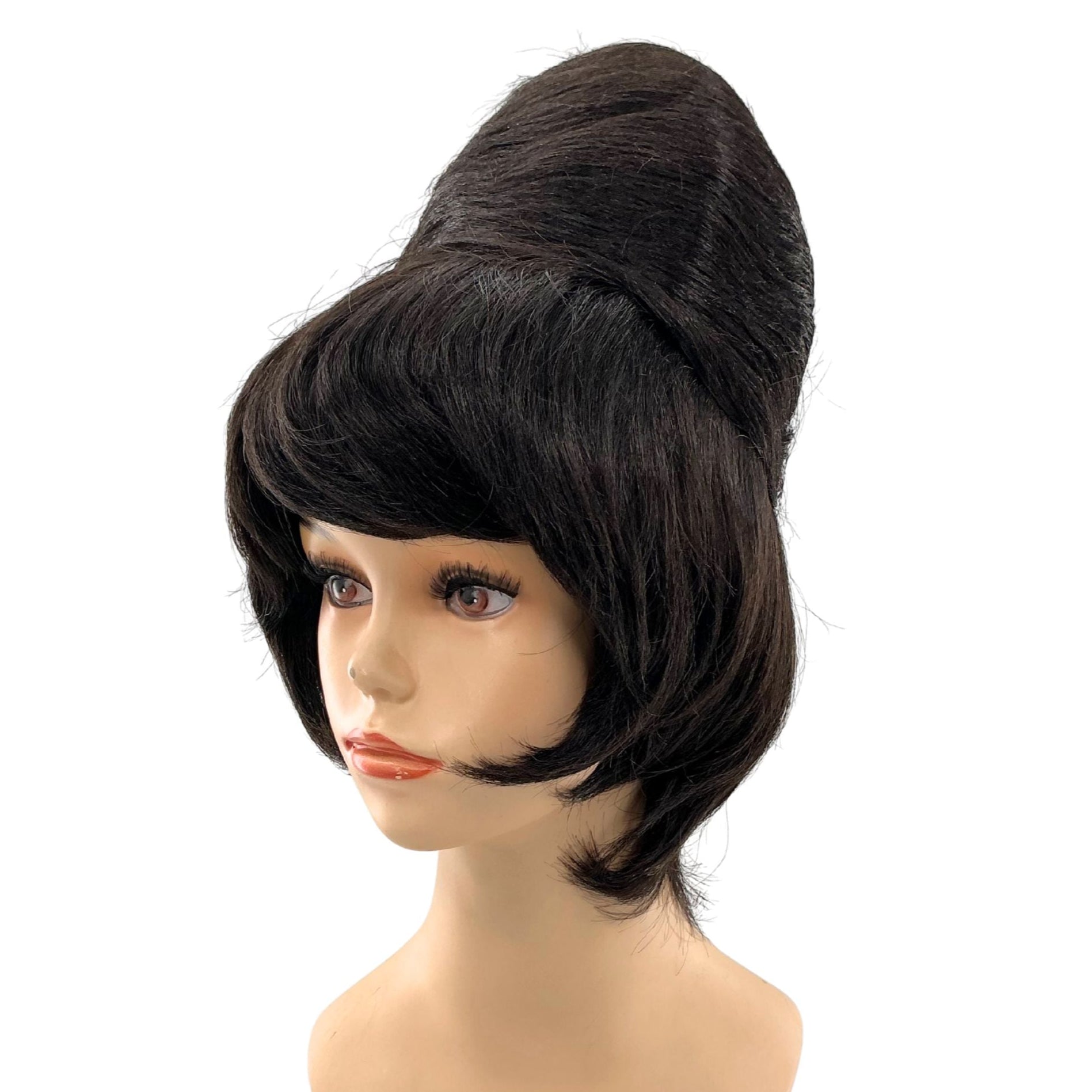 1950’s Round Beehive Theatrical Wig in Natural Colors