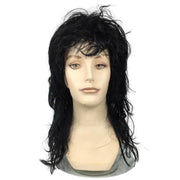 1990's Hair Metal Rocker Theatrical Wig in Natural Colors
