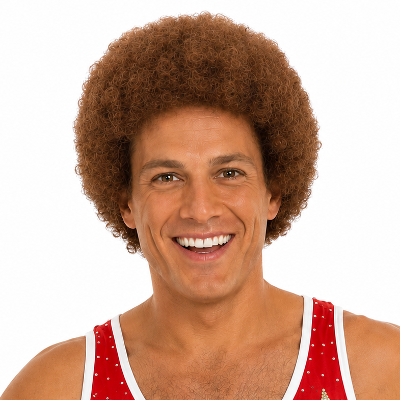 Fitness Guy Deluxe Halloween Costume Wig