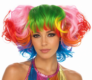 Rainbow Pride Premium Cosplay Pom-Pom Wig
