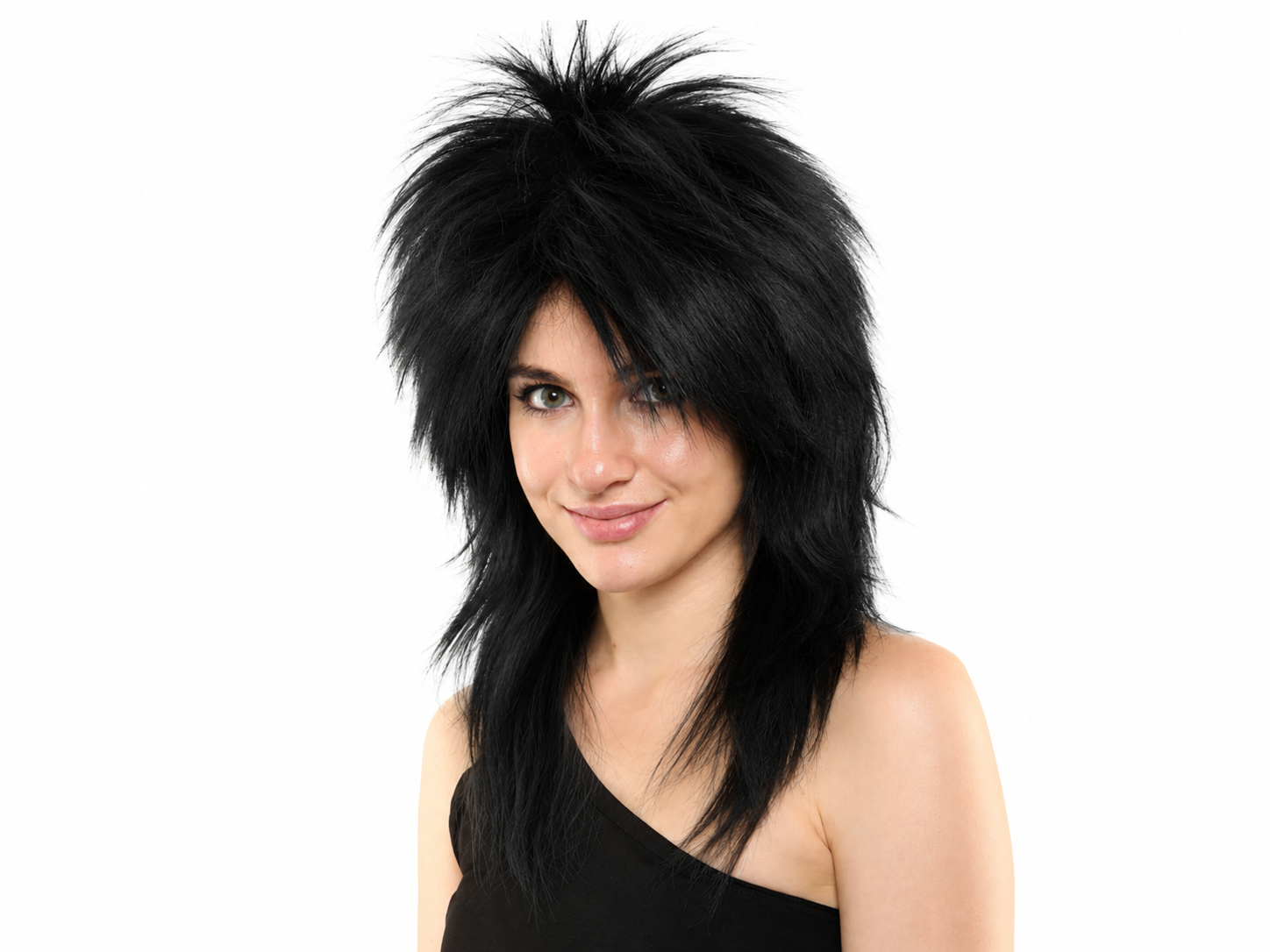 1980’s Spiky Punk Rocker Wig - 3 Natural Colors