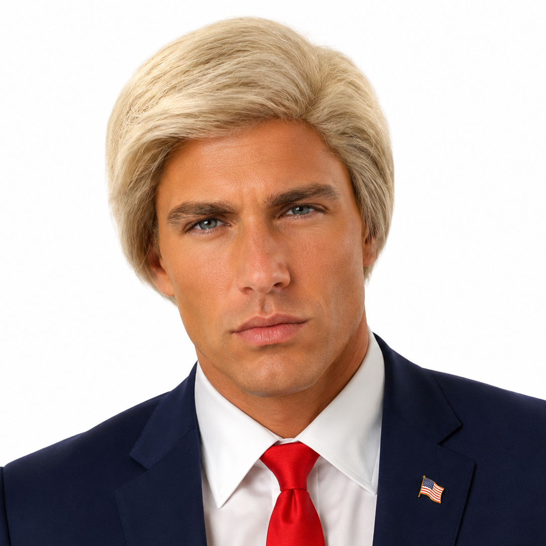 Boss President Style Theatrical Costume Wig