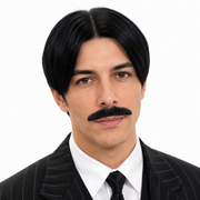 GOMEZ Inspired Theatrical Wig & Mustache Set