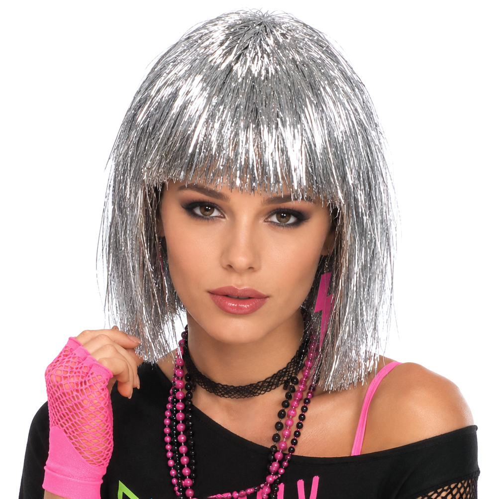 SPARKLE Tinsel Theatrical Costume Wig - 3 Colors