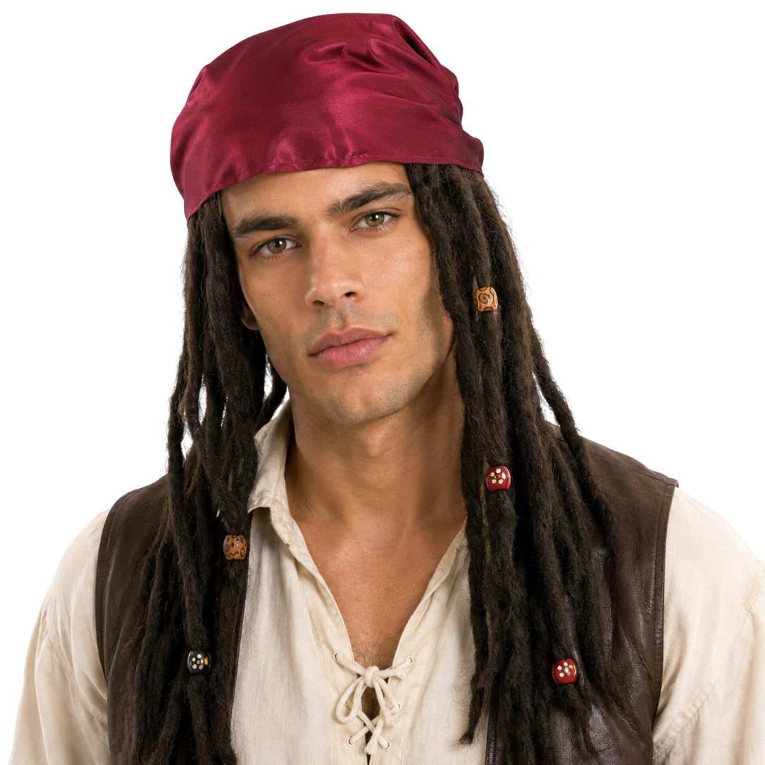 PIRATE CAPTAIN Theatrical Costume Wig