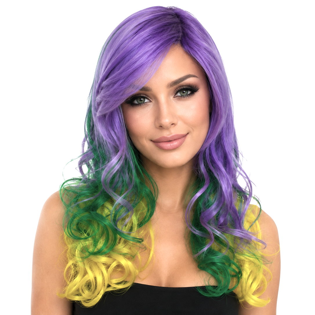 MARDI GRAS Premium Sexy Theatrical Wig