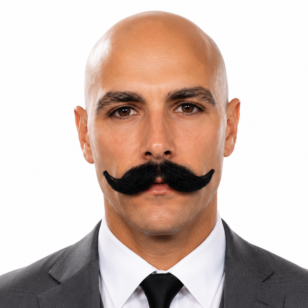 Theatrical Quality Premium Handle Bar Mustache