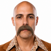 Theatrical Quality Full Rounded Premium Mustache - 11 Colors