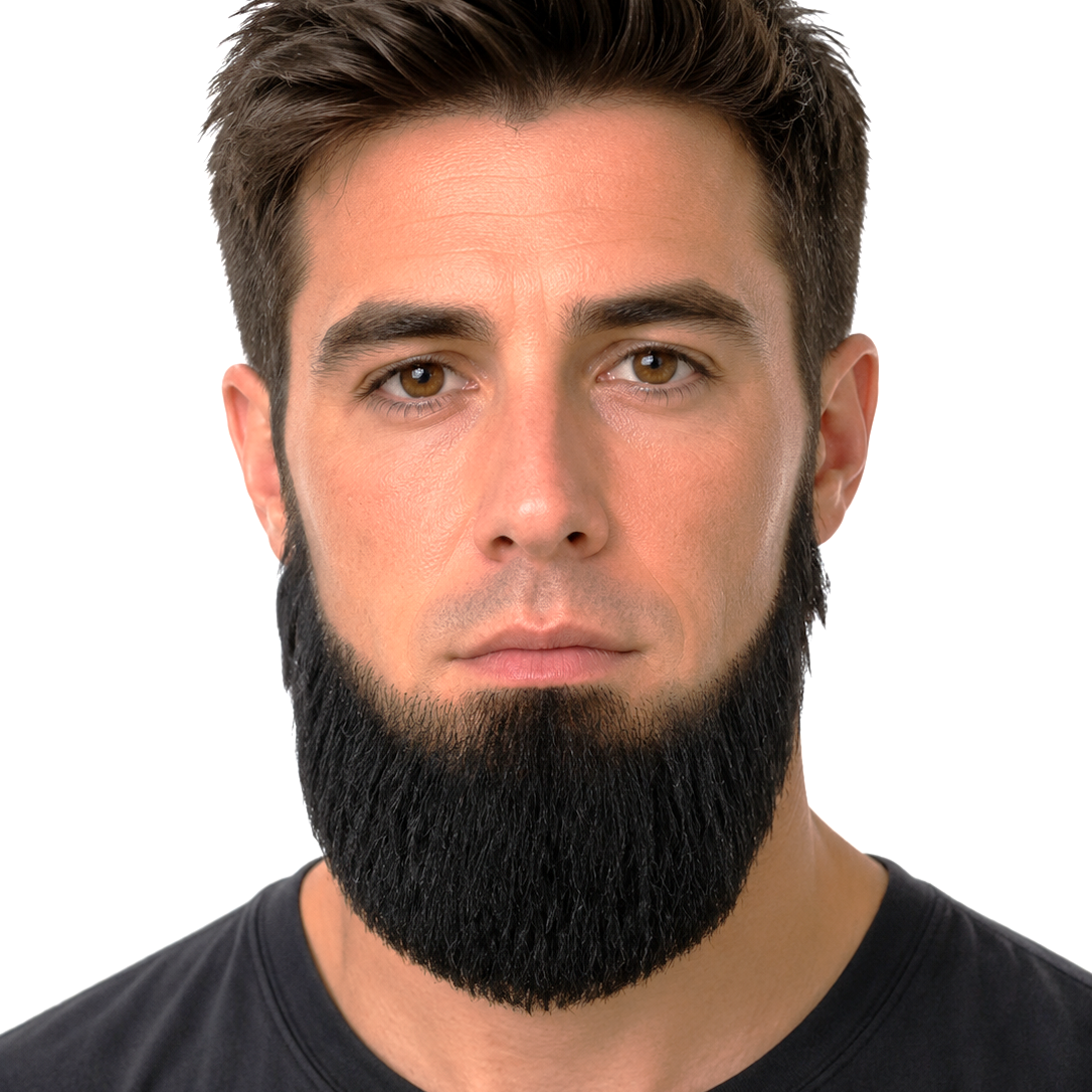 Theatrical Quality Premium Natural Lace-Back Full Beard