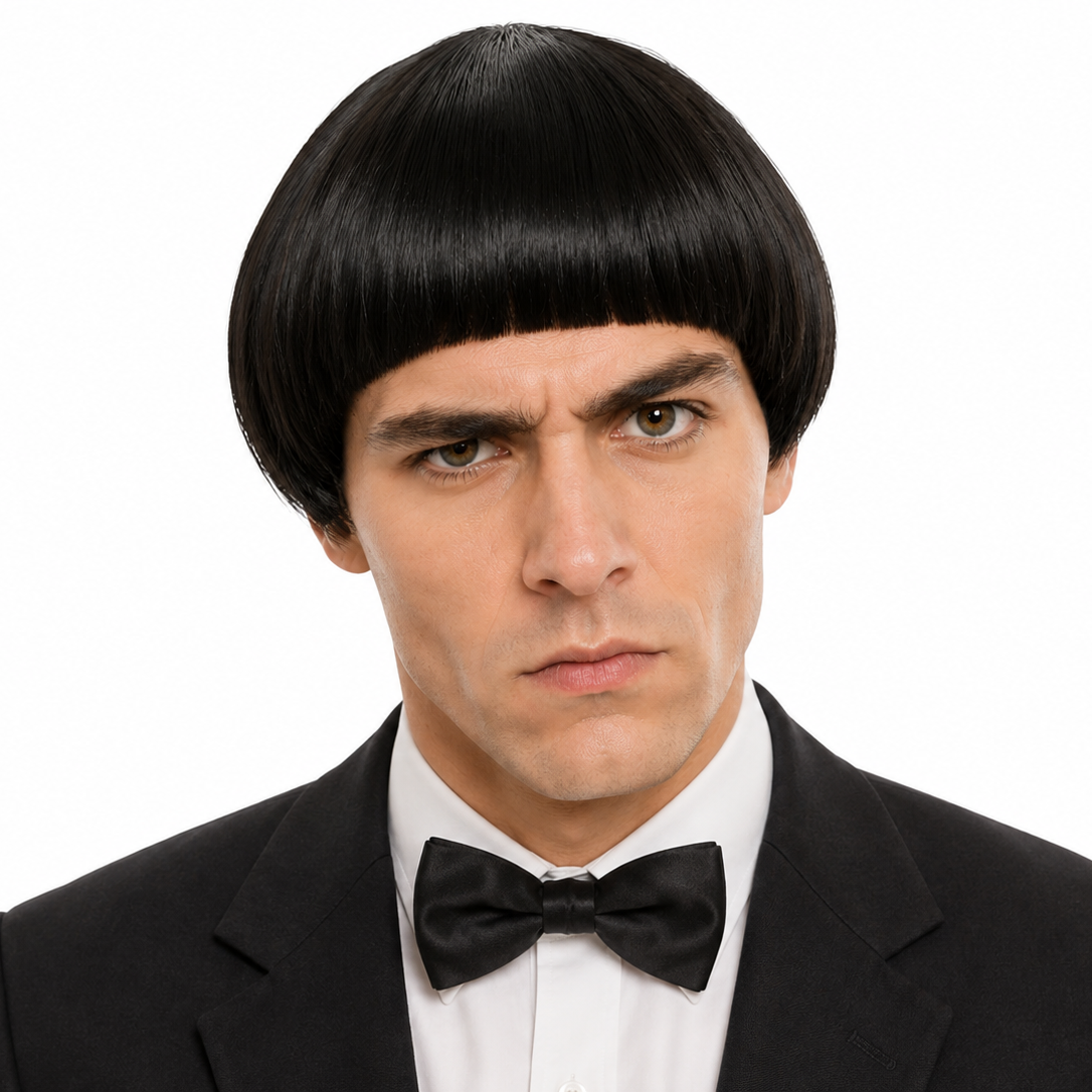 MOE HOWARD Style Theatrical Costume Wig