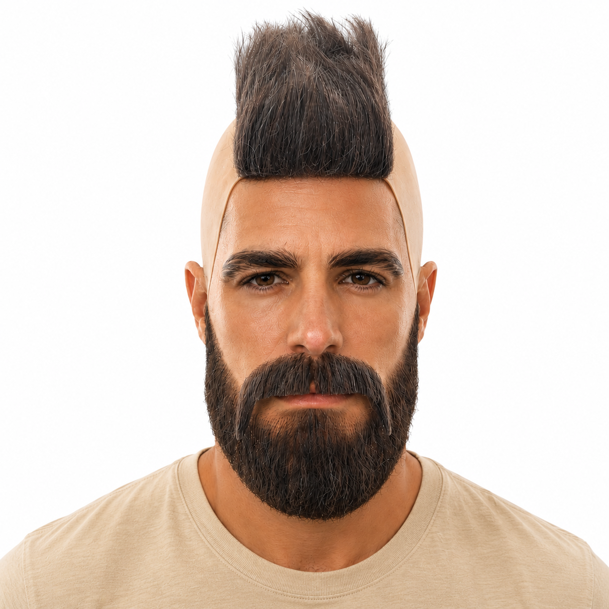 STREET FIGHTER ZANGIEF Style Theatrical Costume Wig Mustache & Beard Set