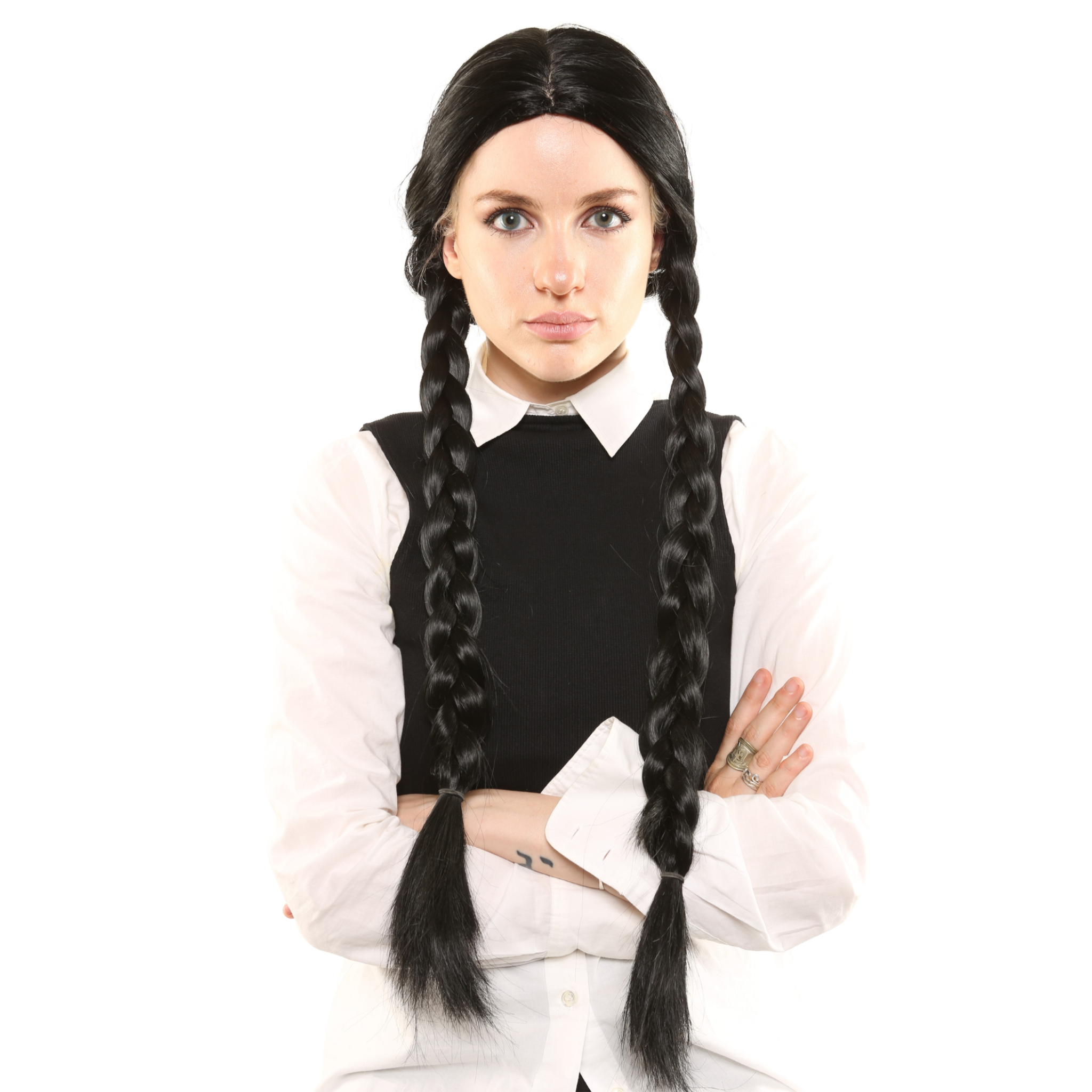 WEDNESDAY ADDAMS Style Theatrical Costume Wig