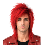RED MIST Theatrical Costume Wig