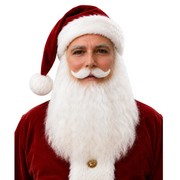 Santa Claus Beard & Mustache Classic Long Set