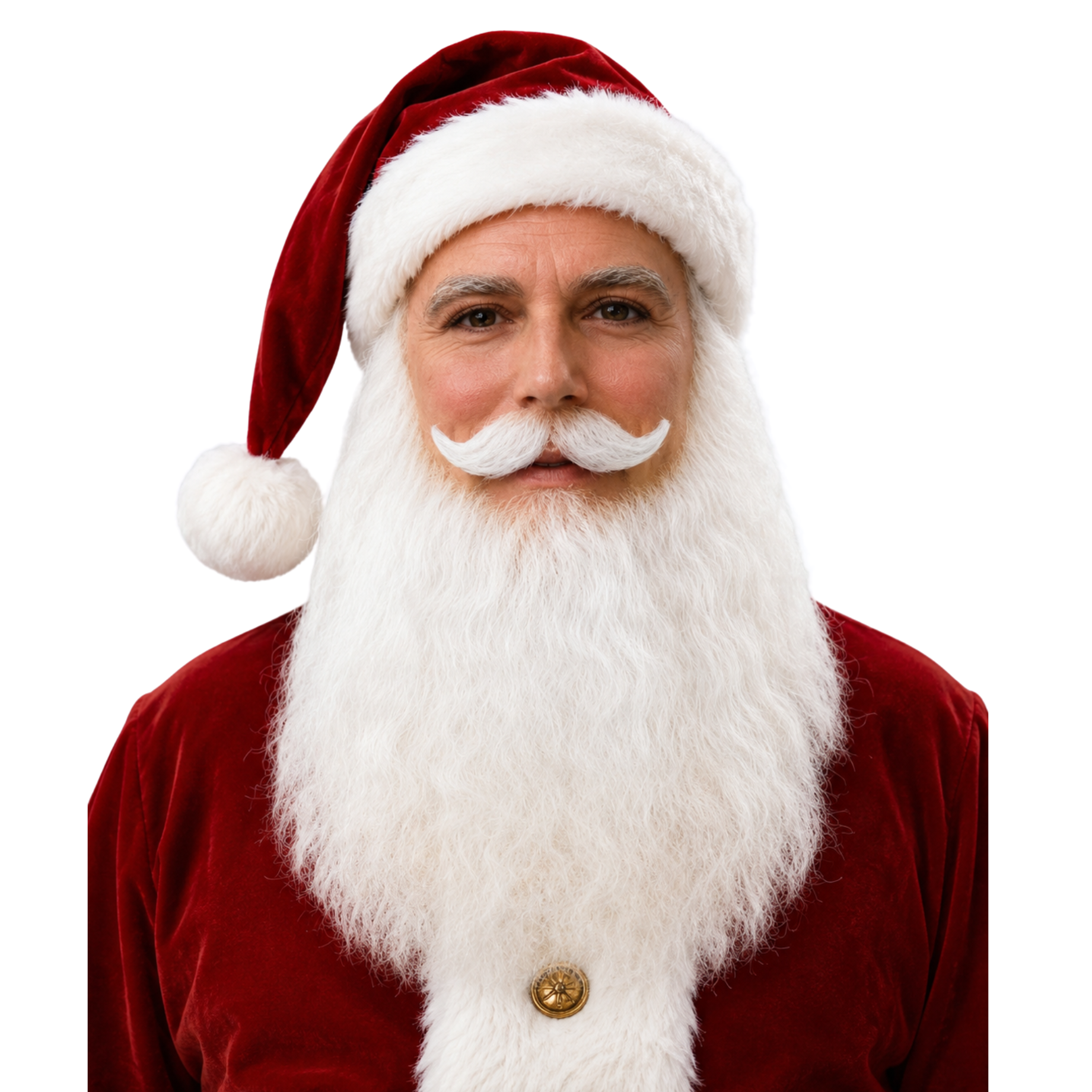 Santa Claus Beard & Mustache Classic Long Set