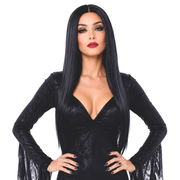 Professional LACE-FRONT MORTICIA ADDAMS Theatrical Wig