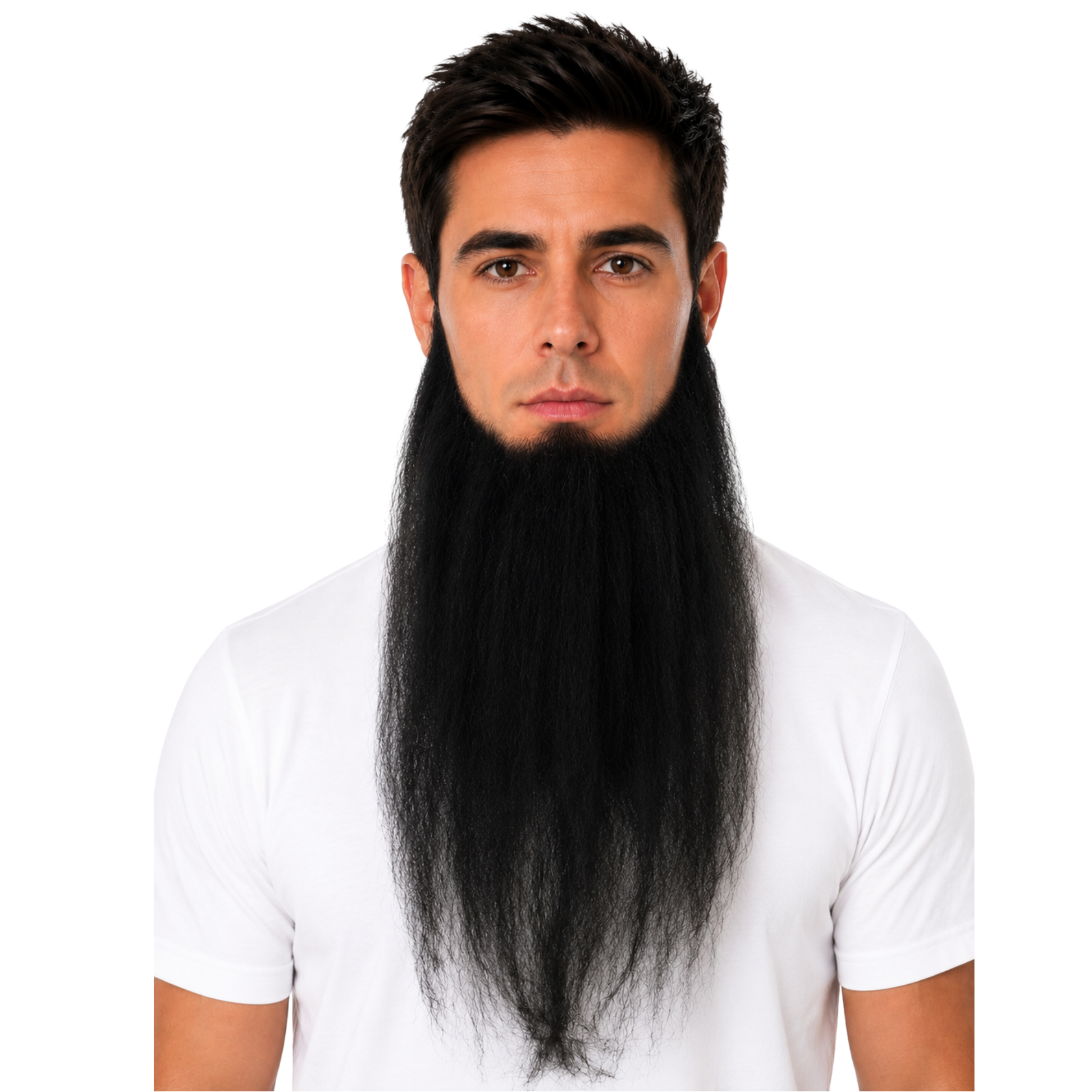 Theatrical Quality Premium 18" Long Lace-Back Beard - 4 Colors