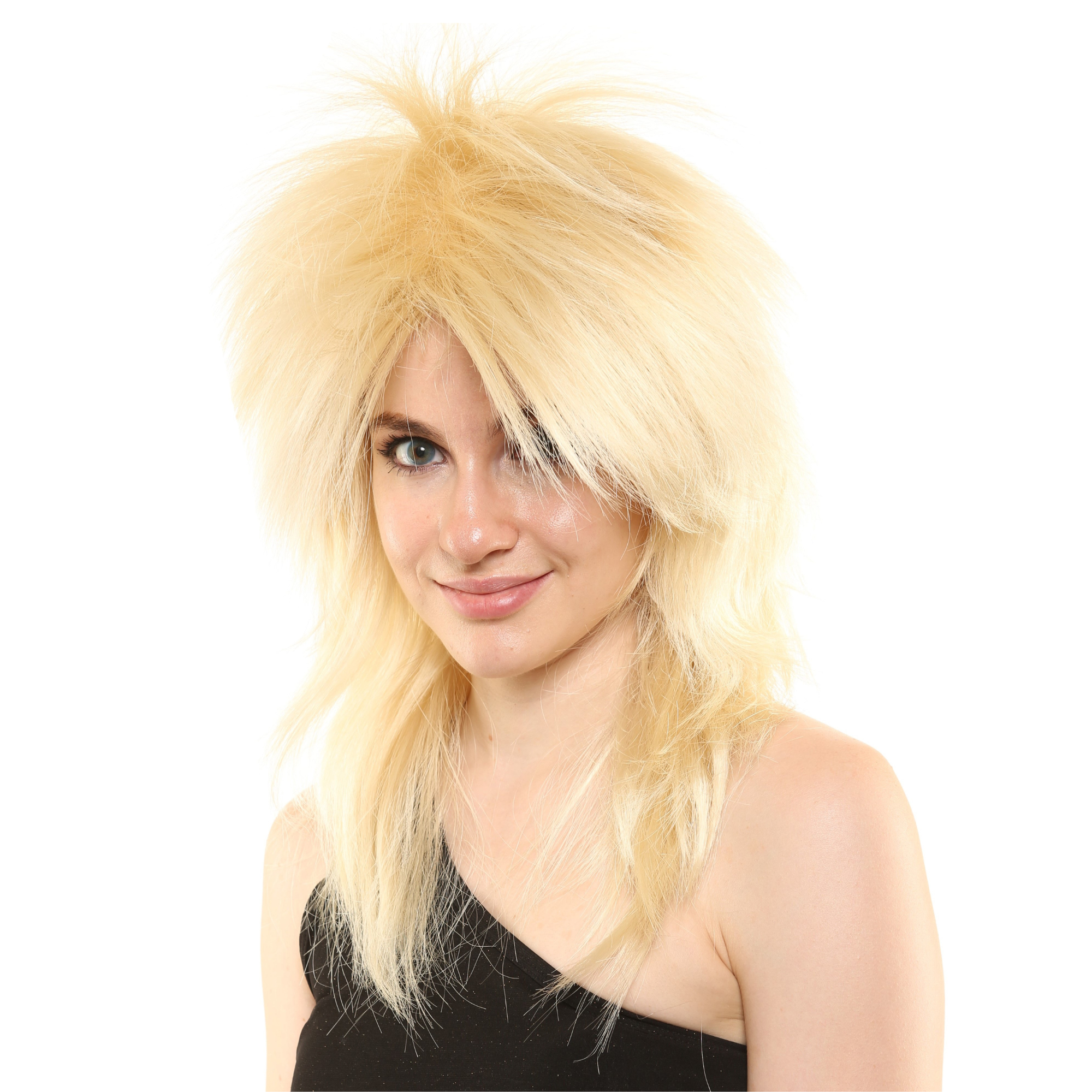 1980’s Spiky Punk Rocker Wig - 3 Natural Colors