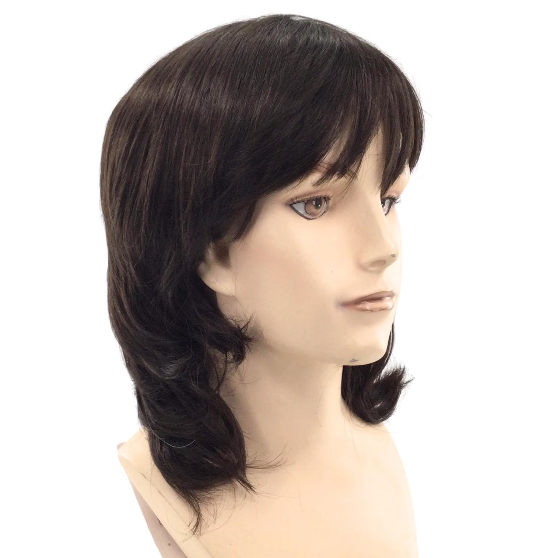 1970's Shaggy Style Theatrical Costume Wig in Natural Colors