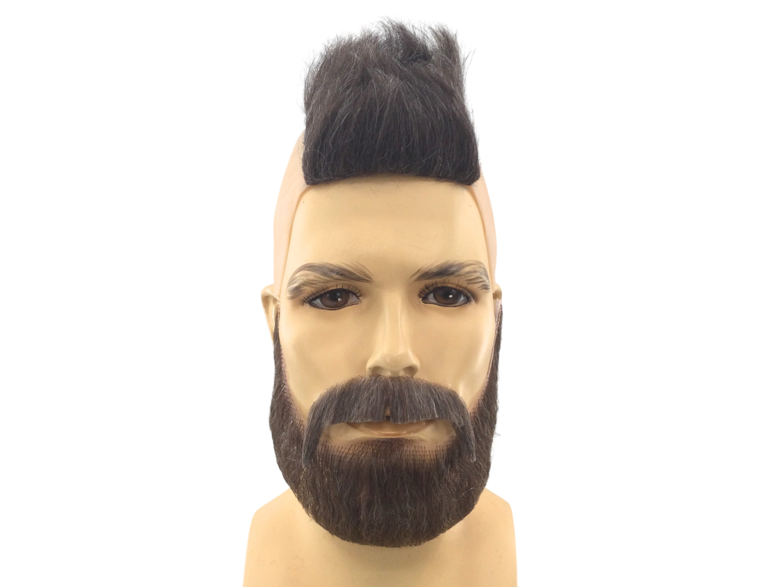STREET FIGHTER ZANGIEF Style Theatrical Costume Wig Mustache & Beard Set