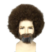 PAINTER BOB Theatrical Costume Wig & Mustache/Goatee Set