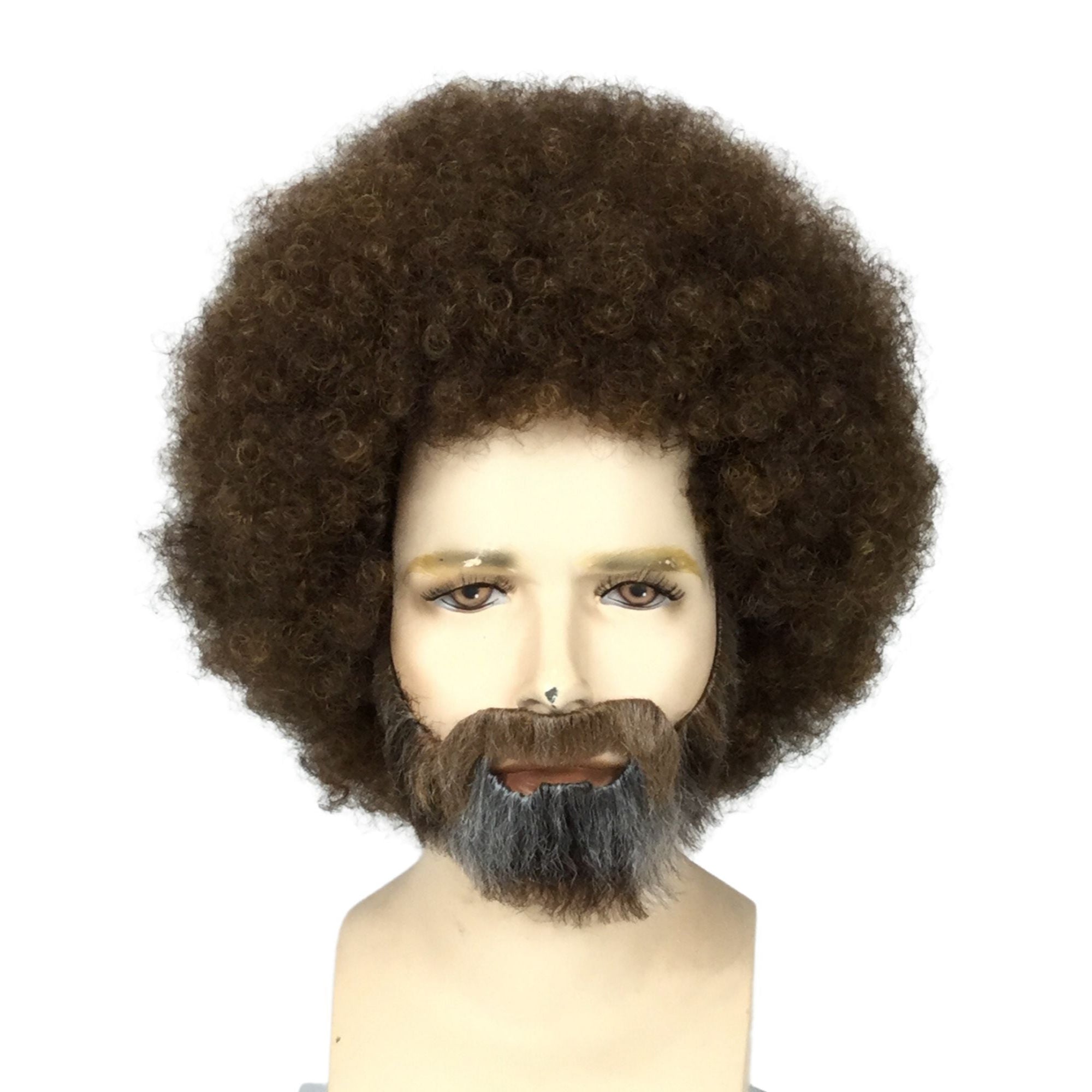 PAINTER BOB Theatrical Costume Wig & Mustache/Goatee Set
