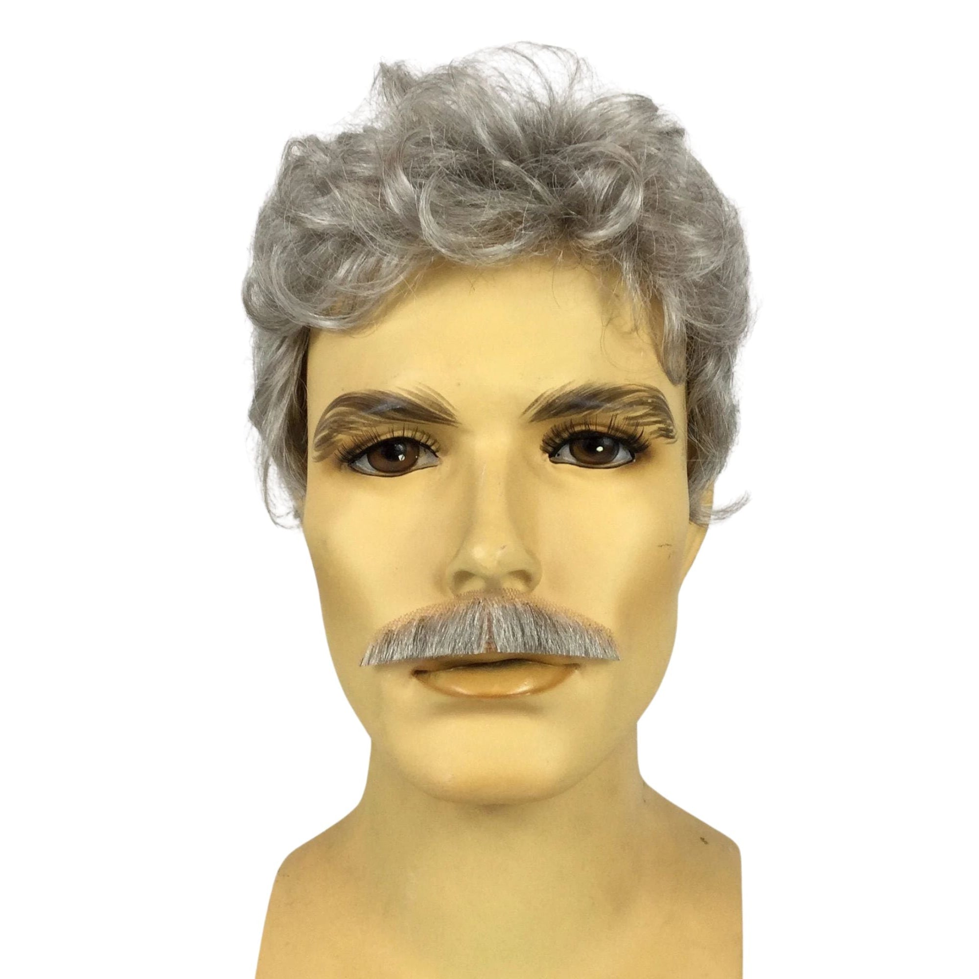 GAME SHOW HOST Theatrical Wig & Mustache Set