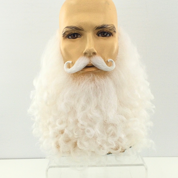 Santa Claus Beard & Mustache Set Long Curly