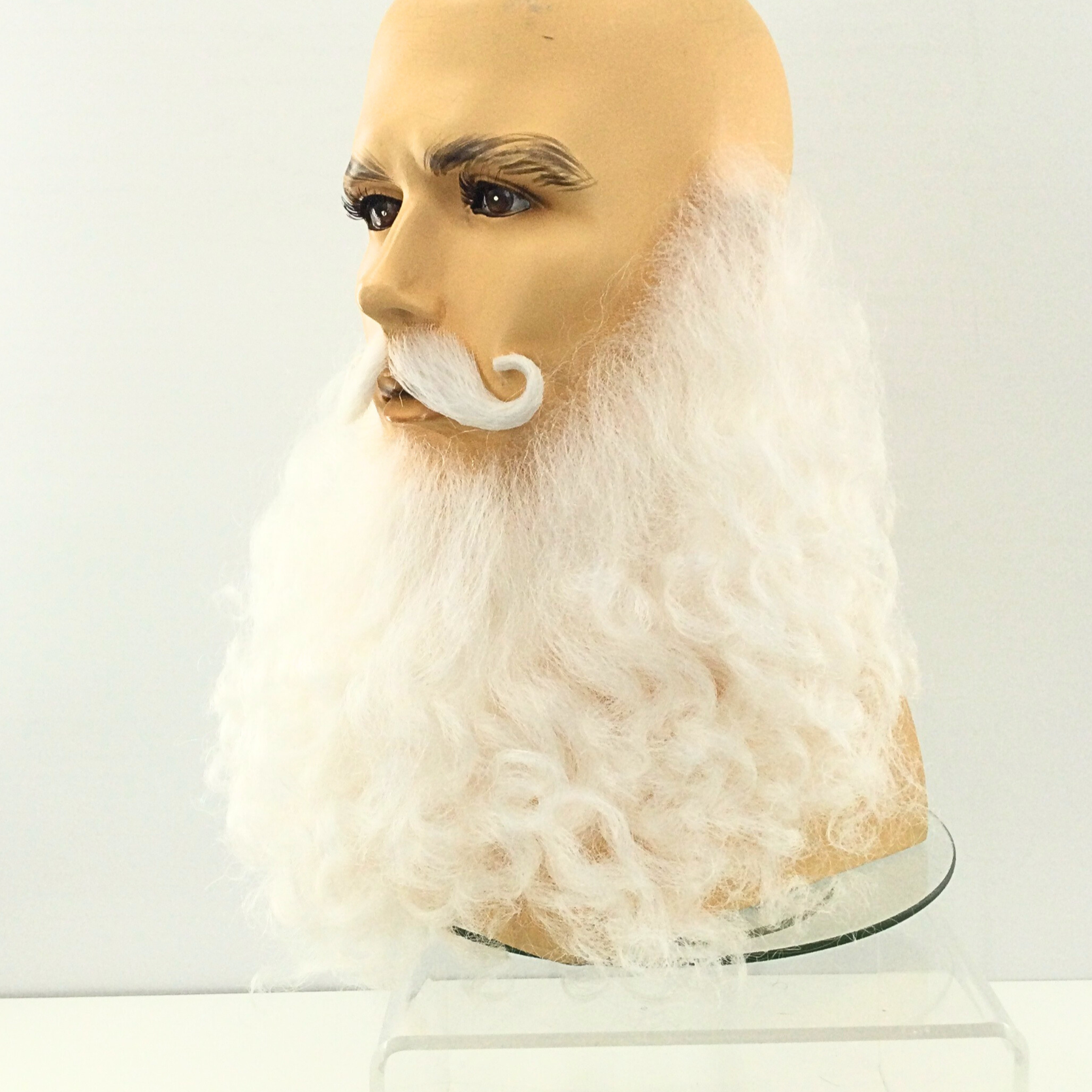 Santa Claus Beard & Mustache Set Long Curly