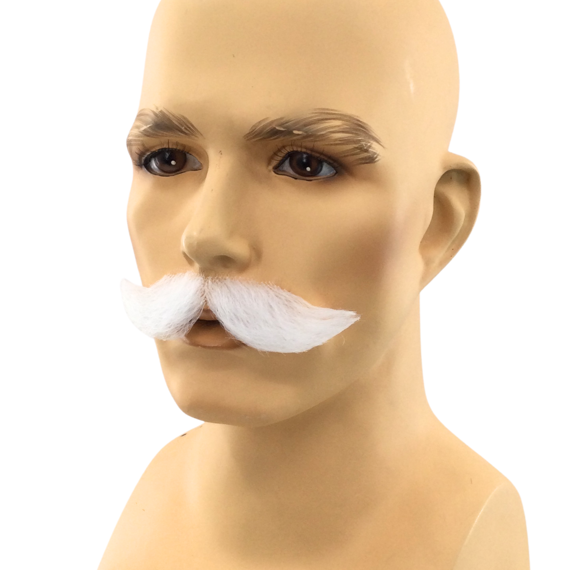 Theatrical Quality Santa Claus Style Premium Handlebar Mustache