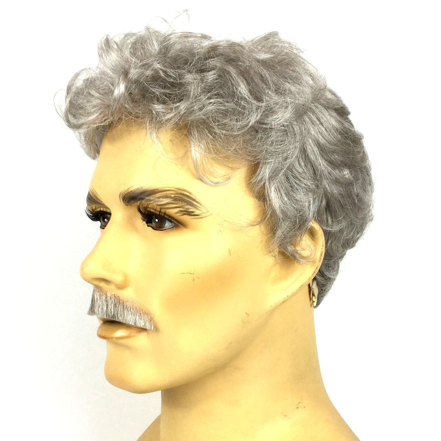 GAME SHOW HOST Theatrical Wig & Mustache Set