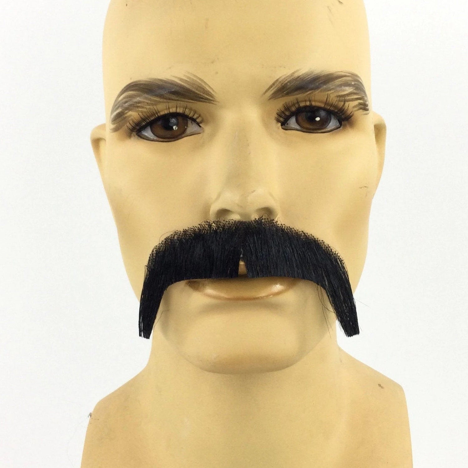 Theatrical Quality Full Rounded Premium Mustache - 11 Colors