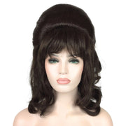 1960’s Retro Curly Beehive Theatrical Wig in Natural Colors